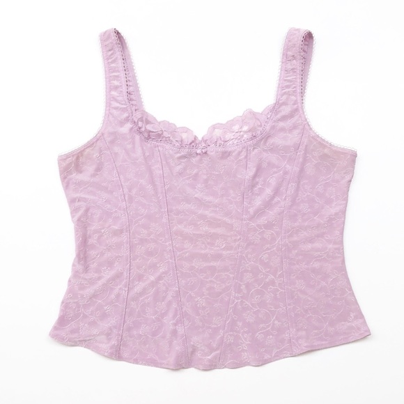 Arianne Tops - Arianne lavender corset lace camisole top